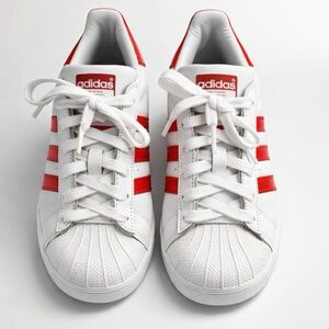 Adidas Classic White and Red Sneakers